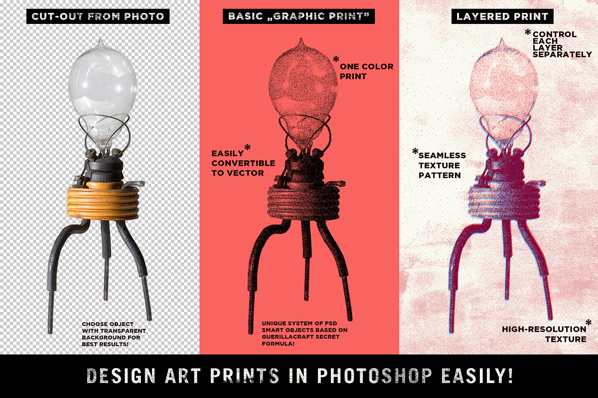 Misprinter for Adobe Photoshop, a Layer Style Add-On by Guerillacraft (Photo 2 of 6)