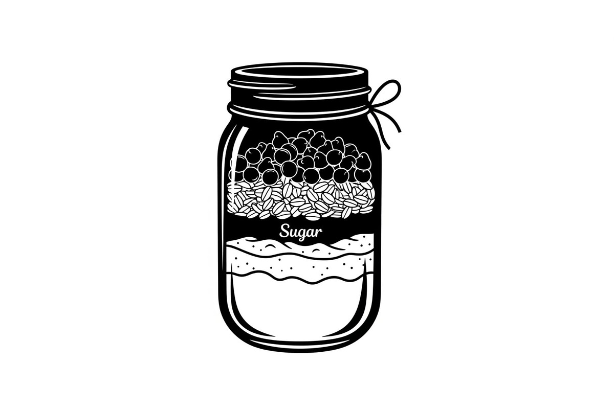 Layered Mason Jar Ingredients Bundle, an Illustration by yasushie (Photo 2 of 31)