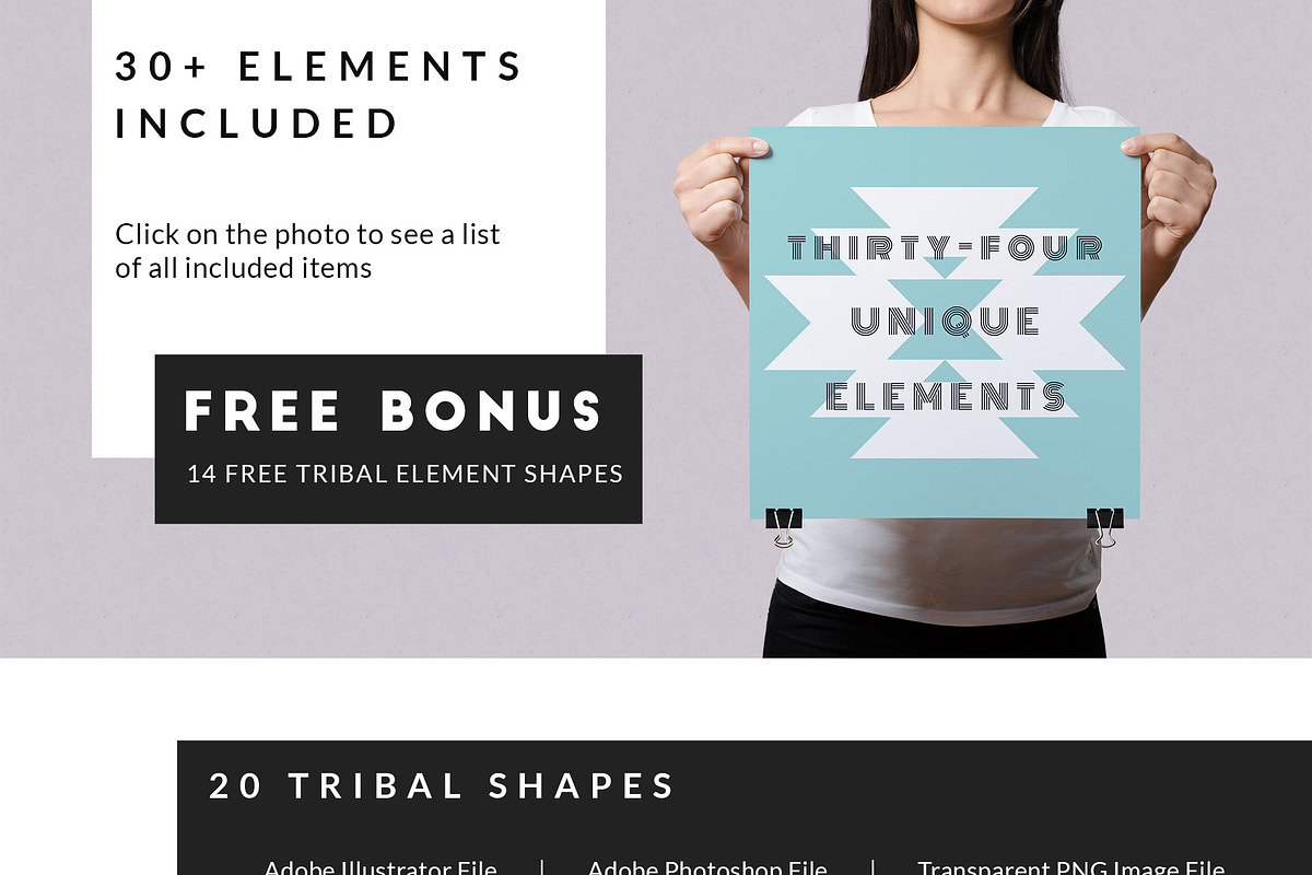 Tribal Geometry Design Kit, an Object Graphic by Pixel Supplies (Photo 5 of 5)