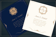 Wedding invitations with monograms, an Invitation Template by MARIA KOLYADINA (Thumbnail 2 of 3)