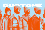 Grain Duotone Photo Effect, a Layer Style Add-On by Design Squad (Thumbnail 1 of 6)