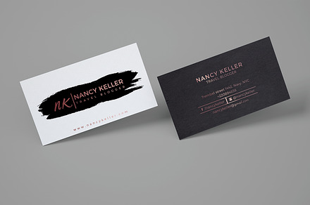 Rose Gold Business Card Template