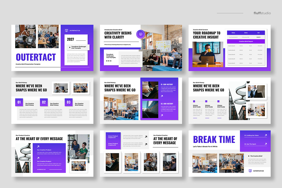 Creative Brief Google Slides, a Presentation Template by fluffstudio (Photo 2 of 4)