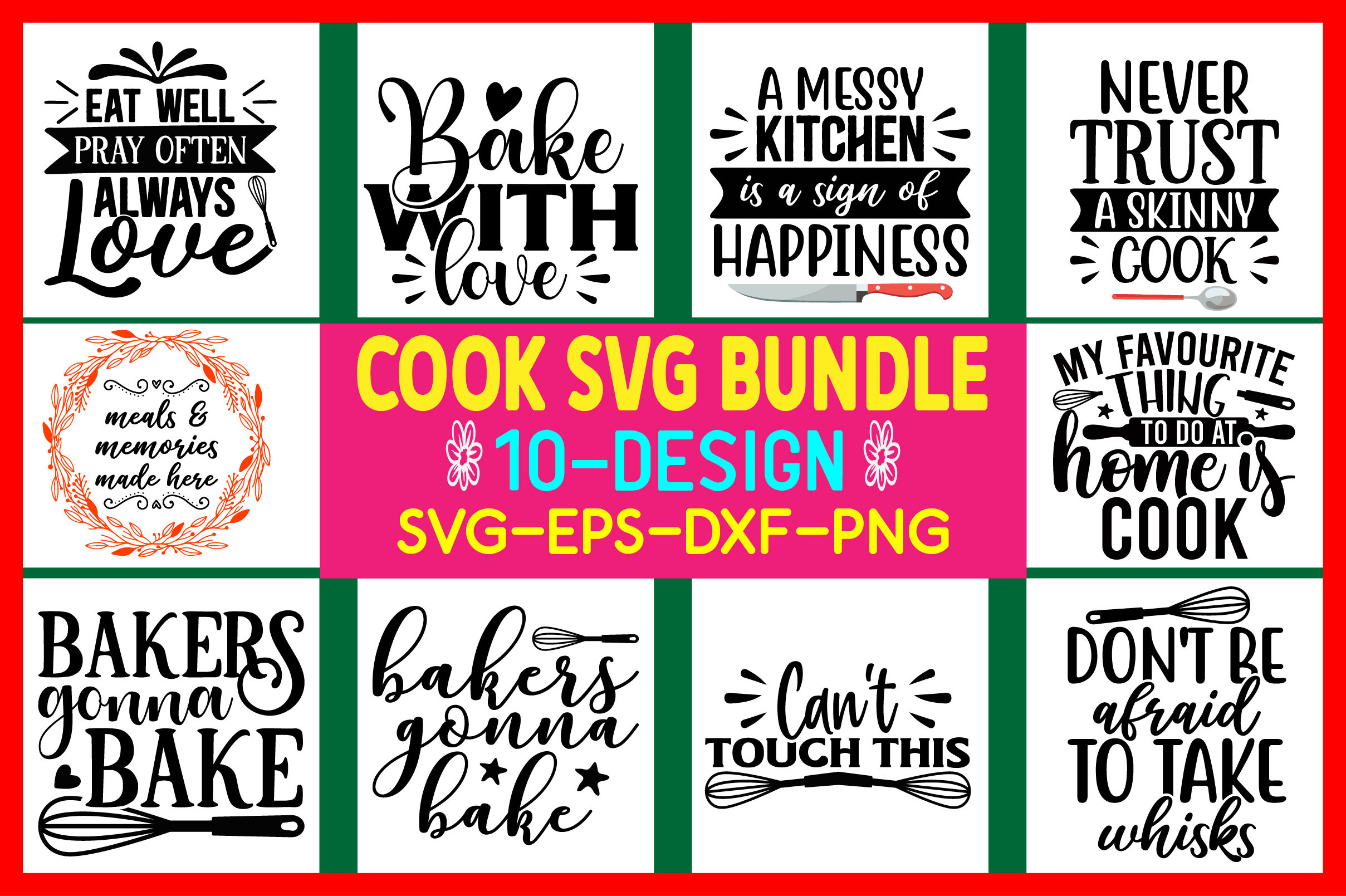 COOK SVG BUNDLE, an Illustration by E-SHOP STORE