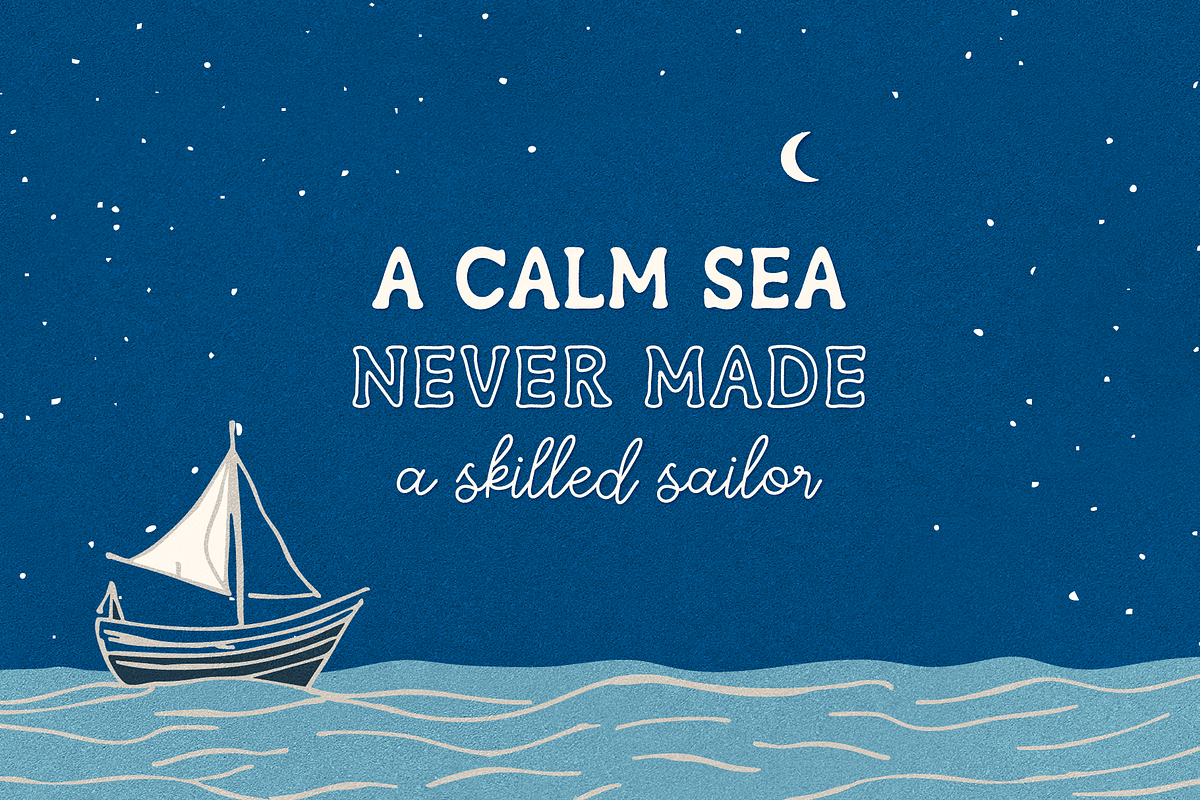 Midnight Voyage Font Trio, a Handwritten Font by Kaya Fonts (Photo 5 of 29)