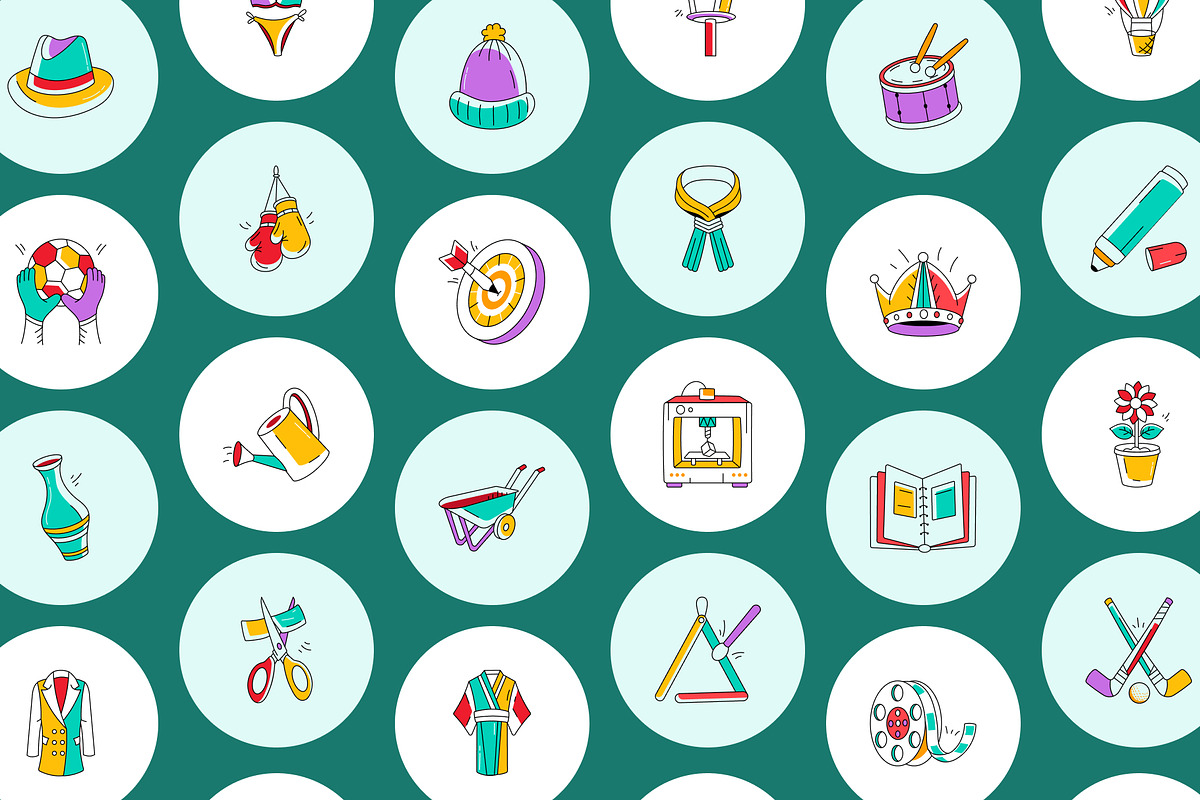 300 Everyday Doodle Icons, an Outline Icon by Creative Stall (Photo 6 of 12)