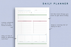 Planner: Daily, Weekly, Monthly