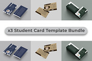 Student Card Template Bundle 1, a Card Template by takuloerizal (Thumbnail 1 of 4)