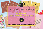 THANK YOU CARD FOR BUSINESS 2 SIDED, a Flyer Template by Oskar Wantopi (Thumbnail 1 of 7)