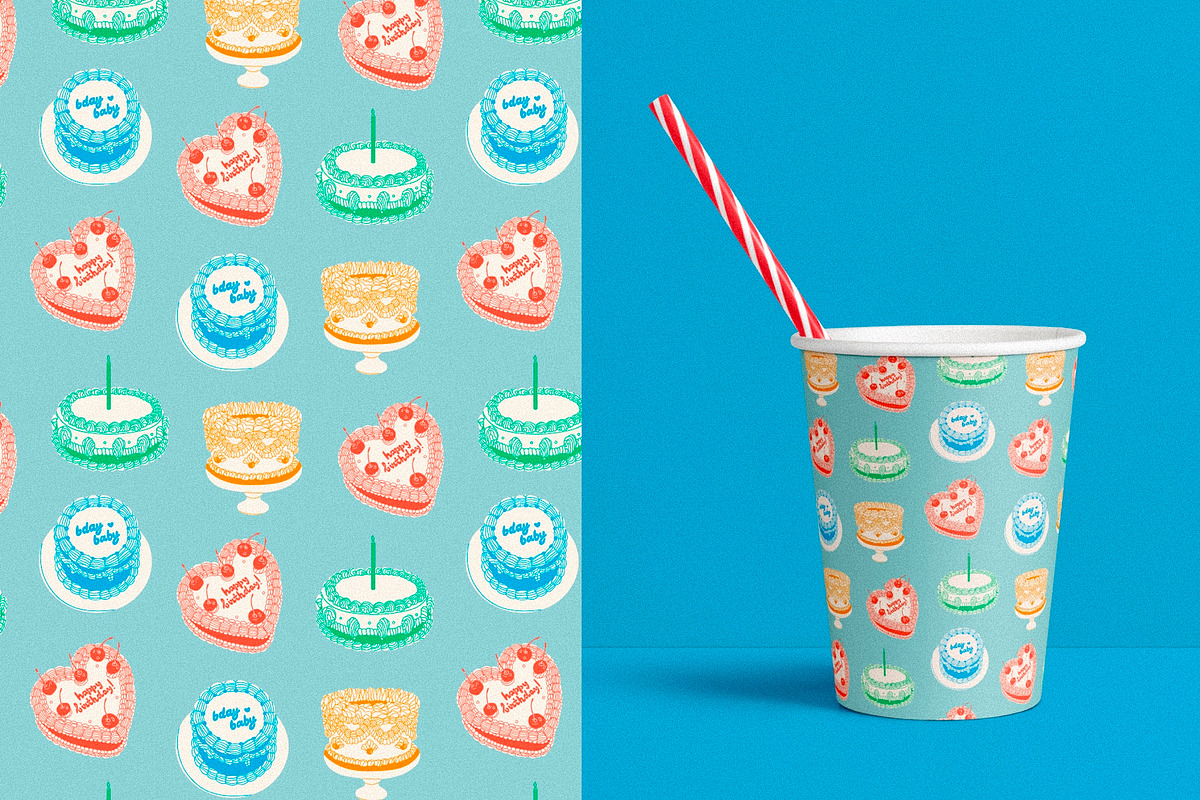 Retro cakes, a Food Illustration by Twisted Tail (Photo 5 of 6)