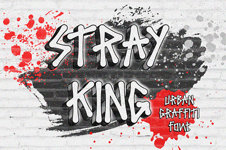 Stray King - Urban Graffiti Font, a Handwritten Font by ENATIVE