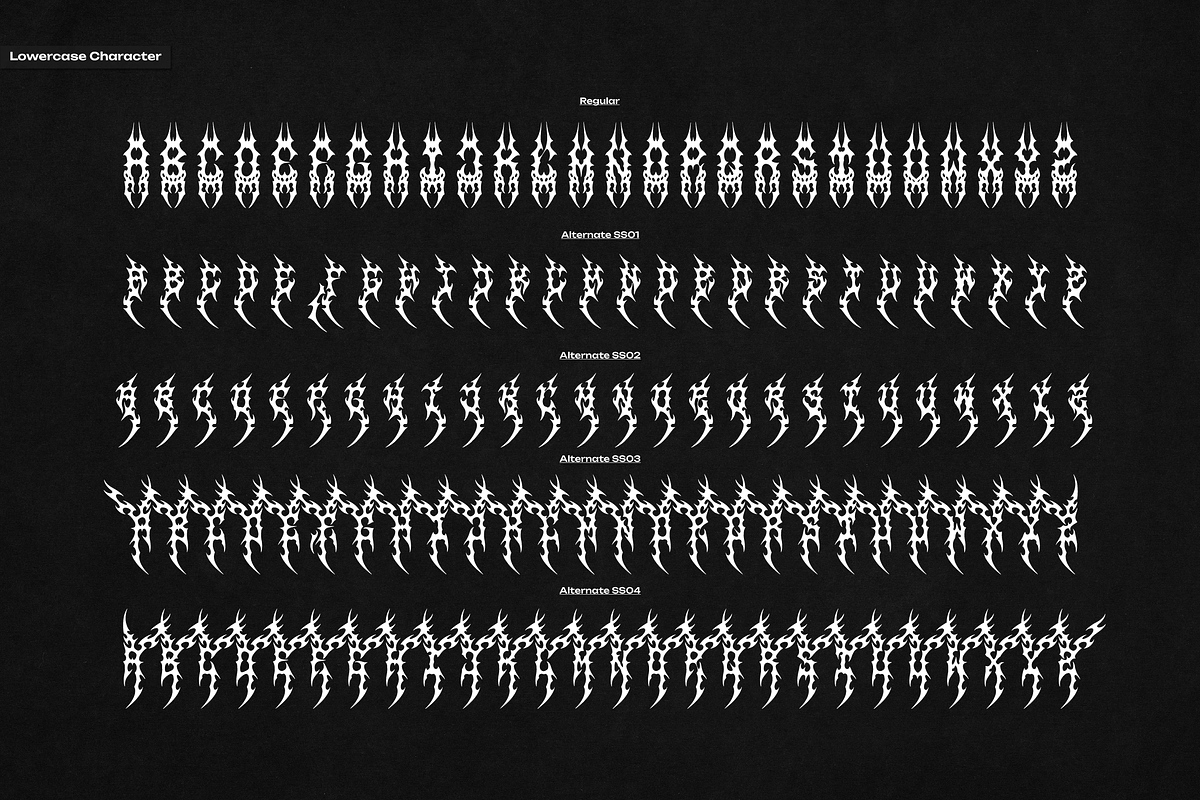 Karnage | Black Metal Font, a Blackletter Font by Denustudios (Photo 12 of 12)