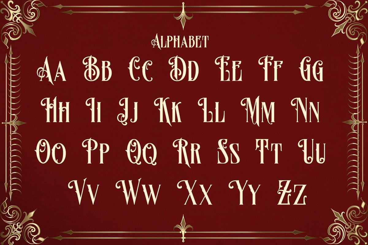Christmas Lovers, a Blackletter Font by dansdesign (Photo 3 of 9)