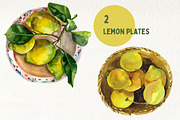 Watercolor Juicy Hand-Painted Lemons, an Object Graphic by Artcard Watercolor (Thumbnail 7 of 9)