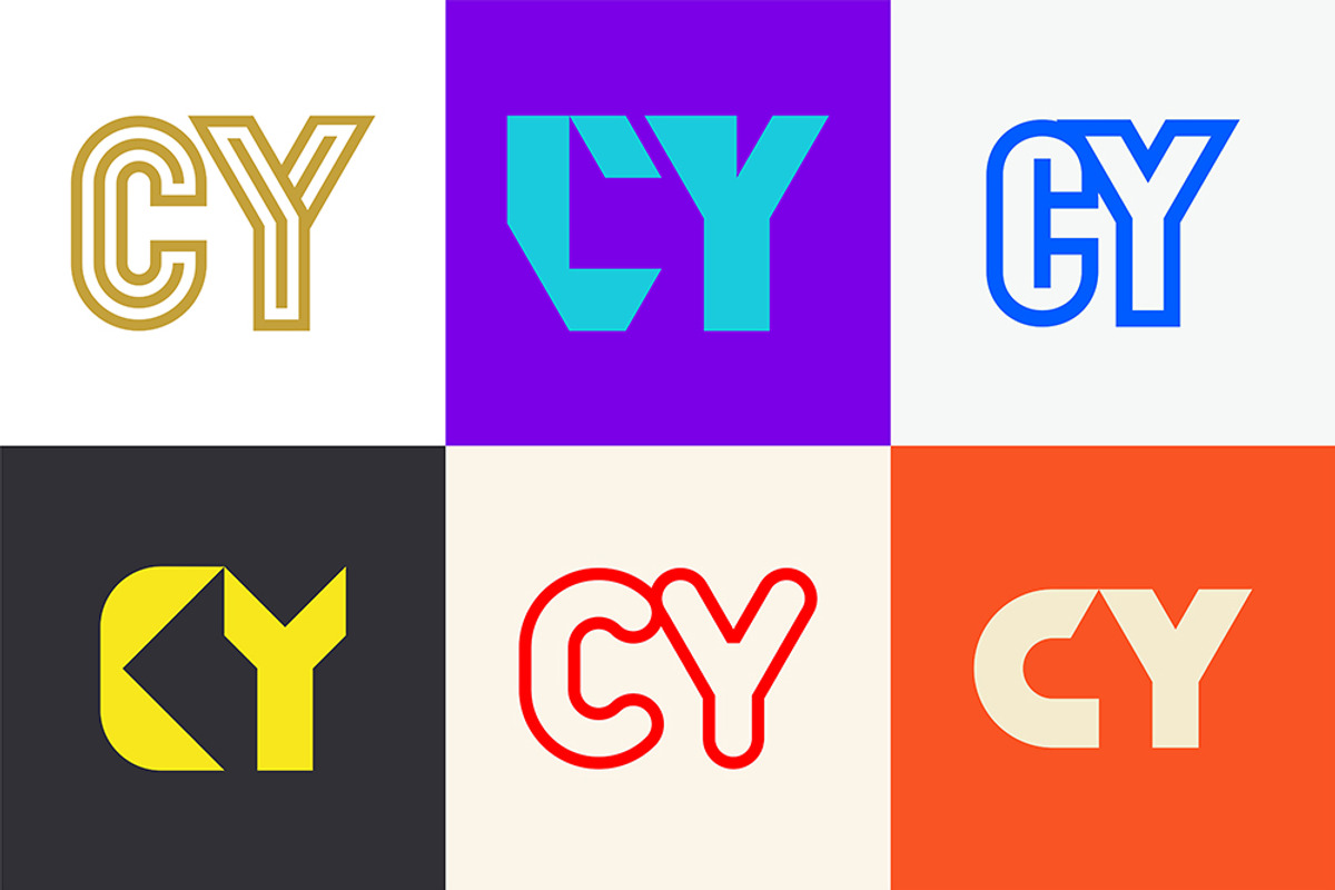 Set of letter CY logos, an Object Graphic by NataliiaVolyk