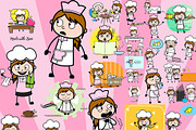 Waitress ~ Cartoon Character Set, a Food Illustration by The Toon Company (Thumbnail 7 of 10)