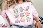 Faux Patchwork Seashell Clam Summer, an Illustration by Daily.Designs (Thumbnail 2 of 5)