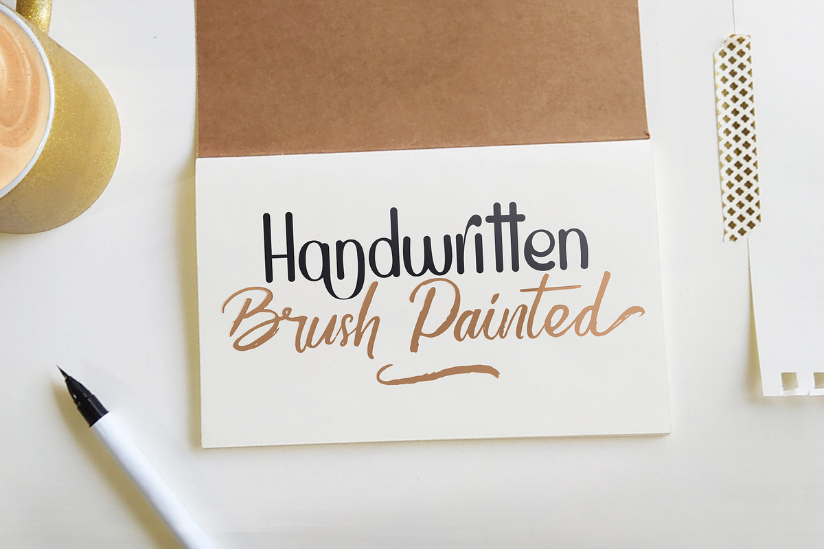 Bittersweet Memories - Duo Font, a Script Font by Burntilldead (Photo 3 of 10)