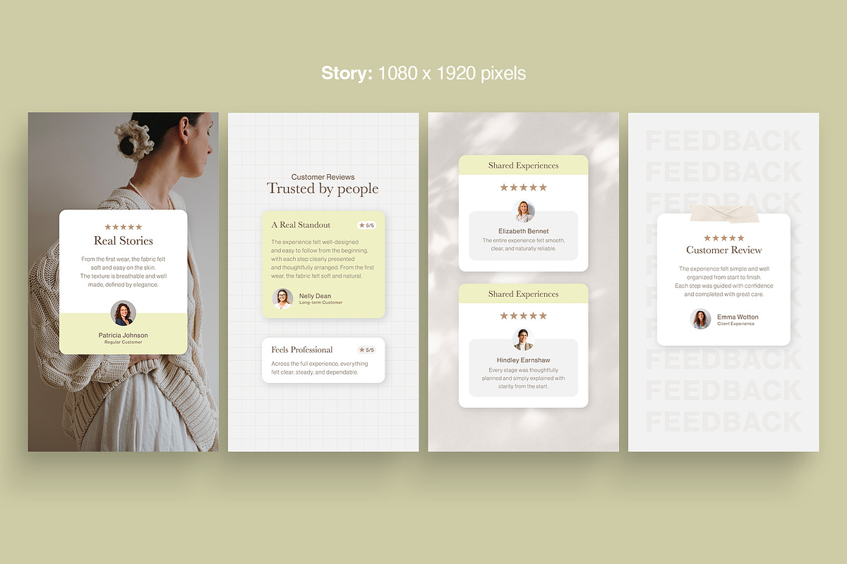 Testimonials & Reviews Social Media, a Social Media Template by BrandPacks (Photo 3 of 7)