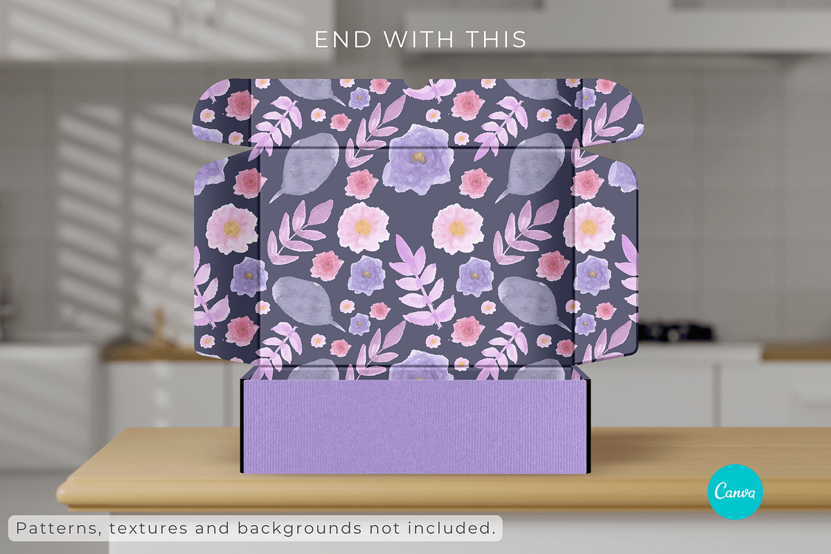 Mailer Box Mockup for Canva, a Packaging Mockup by Mockup Scene (Photo 17 of 17)