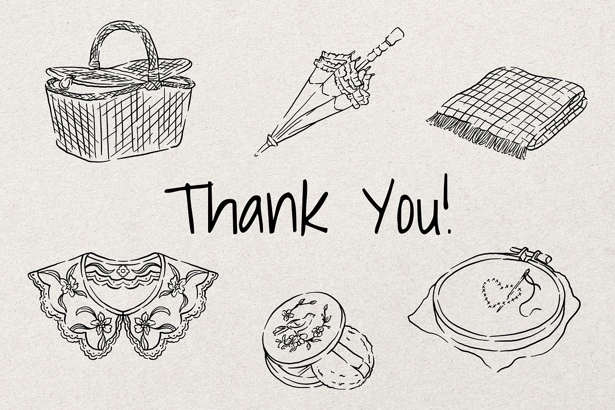 Coquette Picnic Sketch Bundle, an Object Illustration by Artalia (Photo 5 of 5)