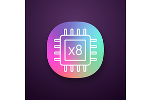 Octa Core Processor App Icon