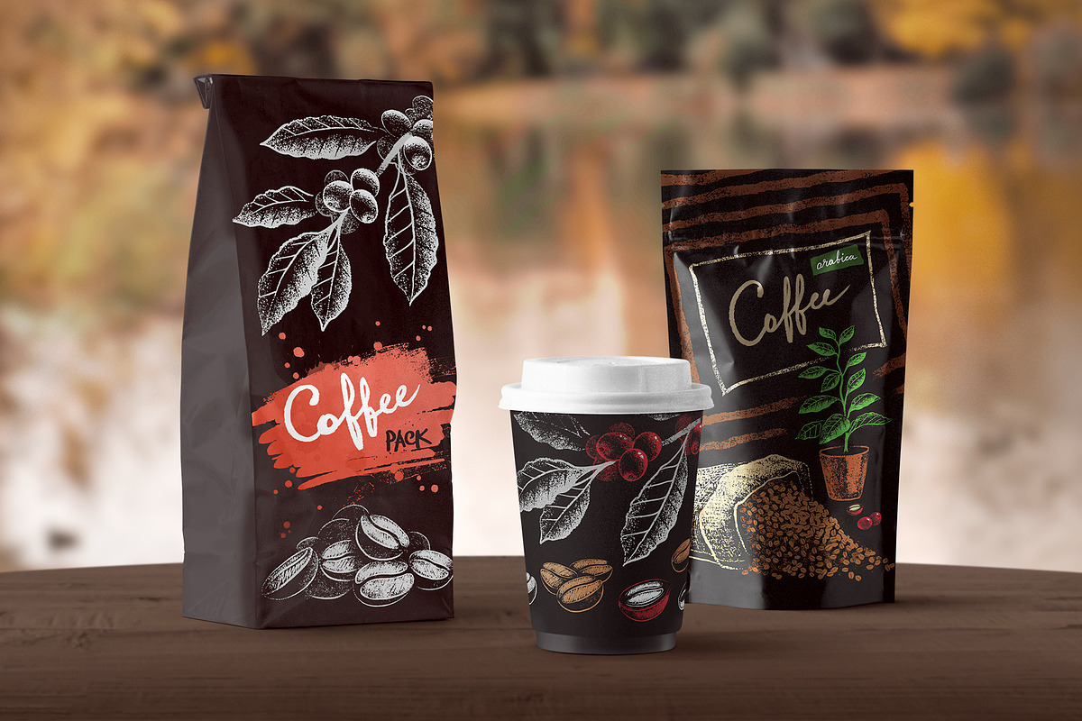 Chalked Coffee Growth Collection, an Object Graphic by Sonya Illustrations (Photo 5 of 6)