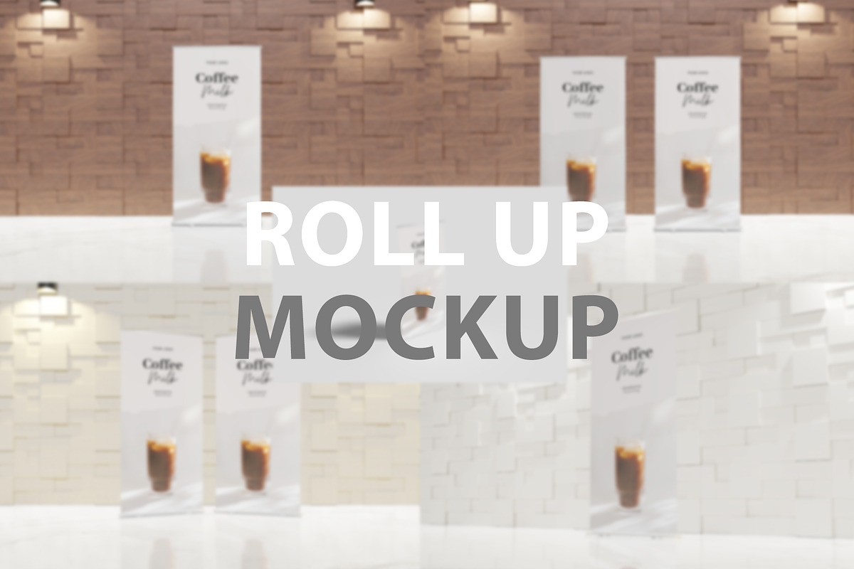 Standing banner Roll up Mockup, a Mockup by mojojojo97 (Photo 1 of 6)