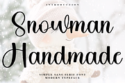 Snowman Handmade, a Handwritten Font by InermediaSTUDIO (Thumbnail 1 of 7)