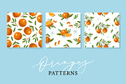Oranges, Flowers and Leaves., a Food Illustration by dv_illustration (Thumbnail 3 of 3)