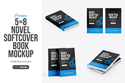 Novel Softcover Book Mockup, a Household Mockup by SimplDesign (Thumbnail 1 of 13)