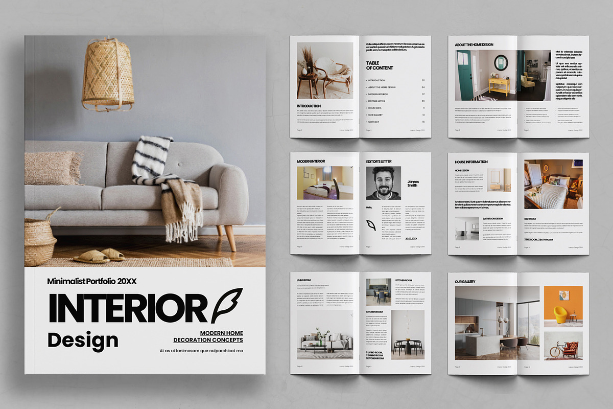 Interior Design Portfolio Brochure, a Brochure Template by ContestDesign (Photo 1 of 3)