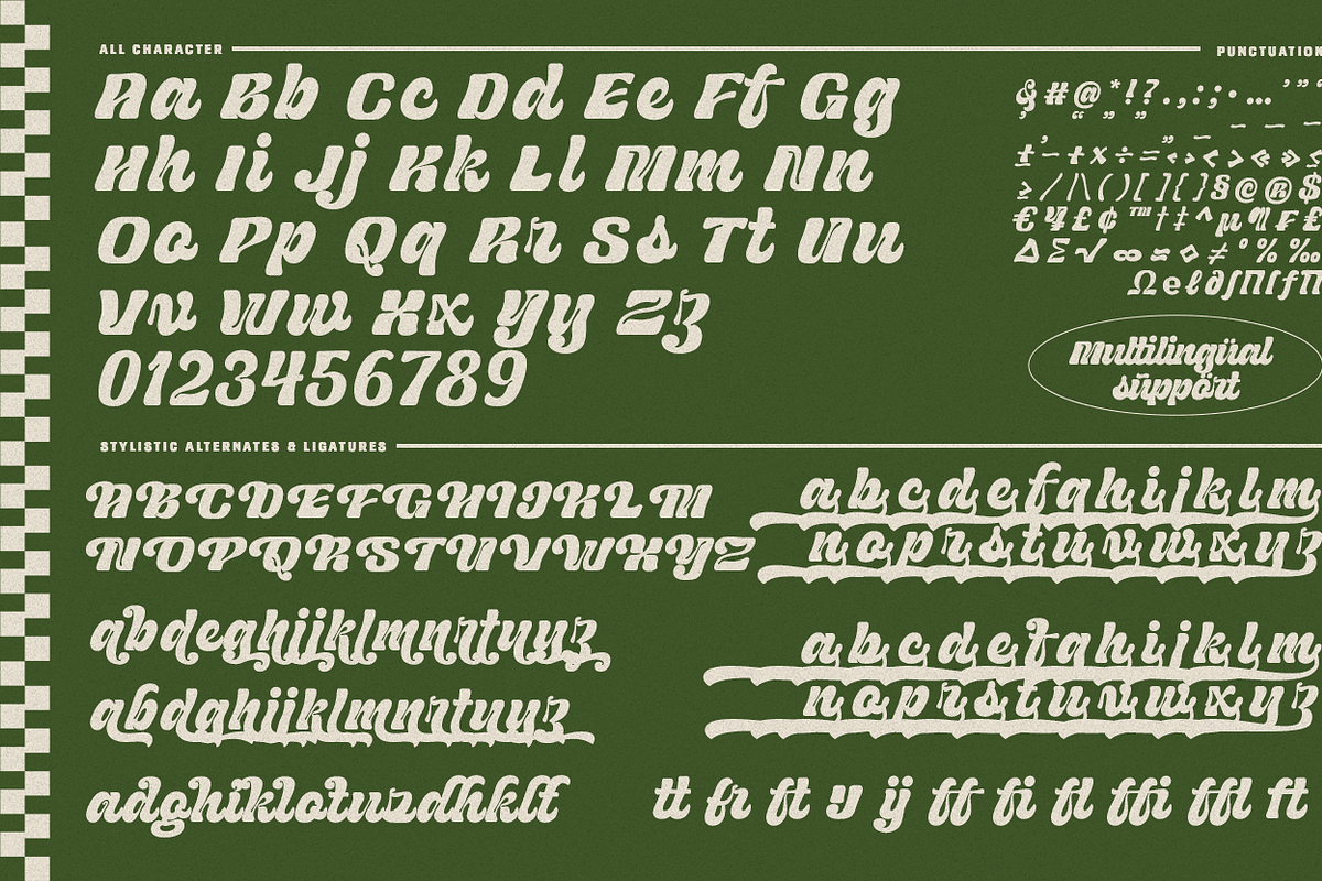 UT Rachoe - An Inktrap Retro Script, a Script Font by Universitype (Photo 9 of 9)