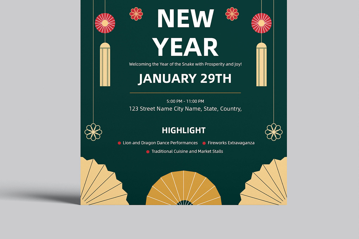 Chinese New Year flyer, a Flyer Template by MightyDesign (Photo 5 of 8)