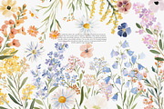 watercolor floral clipart set, a Decorative Illustration by Patishop Art (Thumbnail 4 of 10)