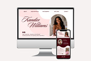 Cherry UGC Portfolio Template Canva, a Landing Page Template by Business Chic (Thumbnail 4 of 5)