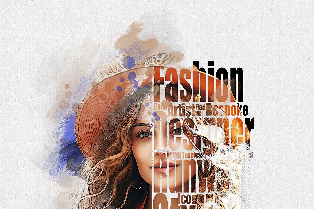 Typography Portrait Artistic Effect, an Action Add-On by MRI STUDIO (Photo 24 of 28)