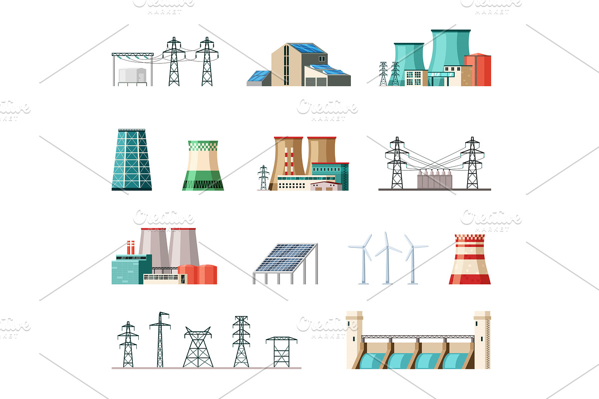 Industrial and ecological electric, a Technology Illustration by Multigon