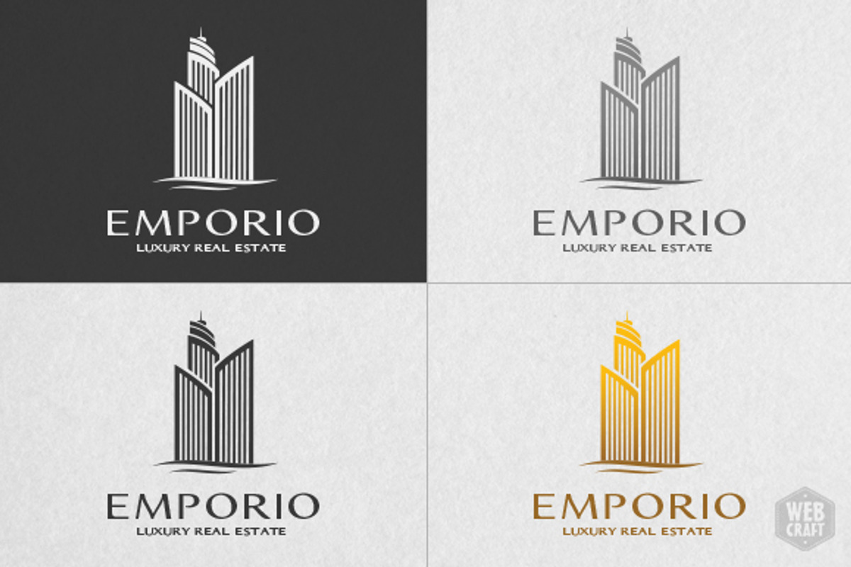 Luxury Real Estate Logo Template, a Branding & Logo Template by WebCraft (Photo 3 of 4)