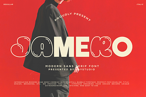 Jamero - Modern Sans Font, a Sans Serif Font by Say Studio