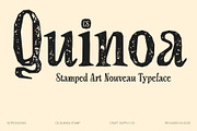 CS Quinoa Stamp, a Serif Font by Craft Supply Co. (Thumbnail 1 of 8)