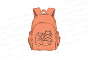 Cute Capybara with Good Friends, an Animal Illustration by Palau (Thumbnail 4 of 12)