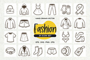 Fashion & Clothing SVG Icons, an Outline Icon by insemar (Thumbnail 1 of 4)
