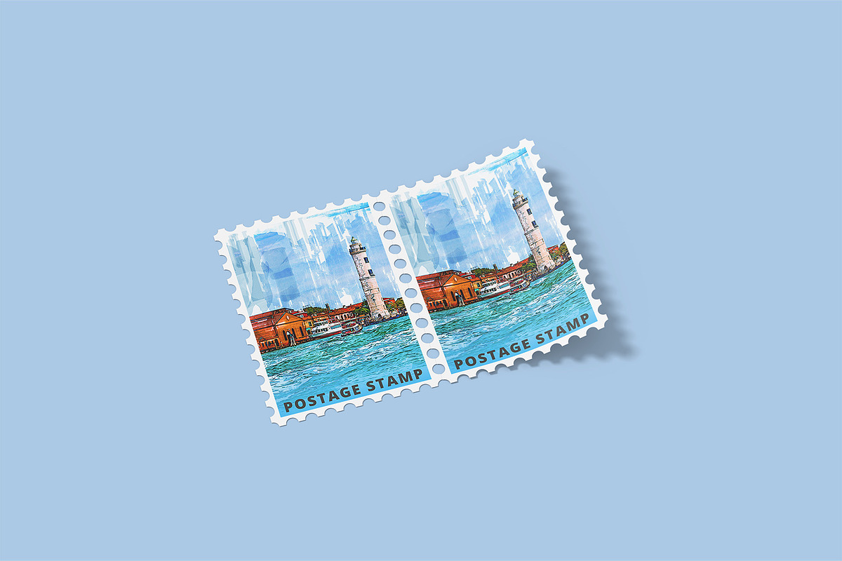 Postage Stamp Mockups Collection, a Flyer Template by Compositing Studio (Photo 15 of 22)