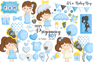 Cute Pregnancy Clipart - Mom To Be