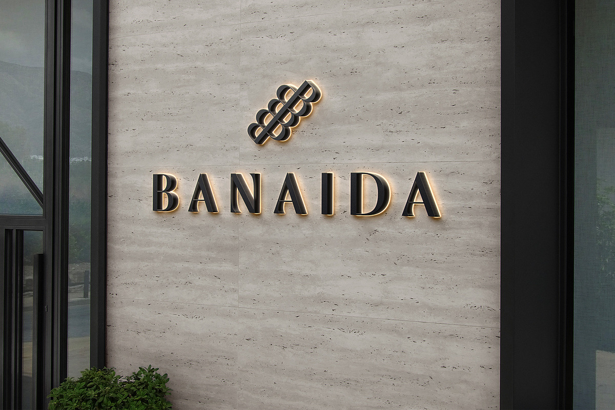Logo Mockup 3D Black Luminous Sign, a Product Mockup by Asylab (Photo 2 of 5)