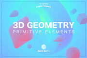3D Geometry — Primitive Elements, an Object Graphic by Graphic Treasury (Thumbnail 1 of 5)