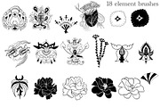 Abstract flower procreate brush, a Brush Add-On by Meisanmui (Thumbnail 2 of 7)