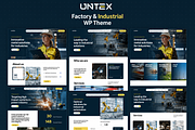 Untex-Factory Industrial WordPress, a WordPress Template by Opal Wordpress Theme (Thumbnail 1 of 5)