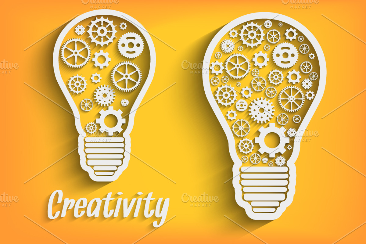 Illustration of Light Paper Bulb, an Icon by RaZZeRs